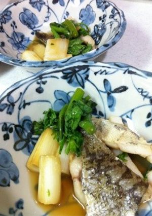 簡単♪タラと長ネギの麺つゆ煮-レシピのメイン写真