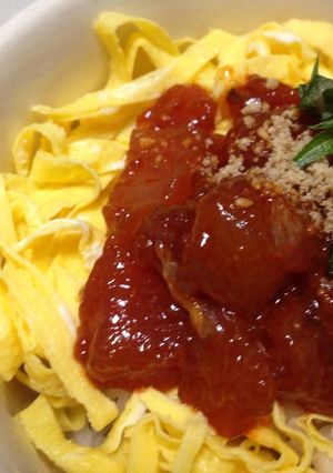 簡単比率のマグロユッケ(丼ぶりにも！)-レシピのメイン写真