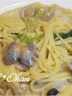 白菜とアサリのチャウダー風パスタ-レシピのメイン写真