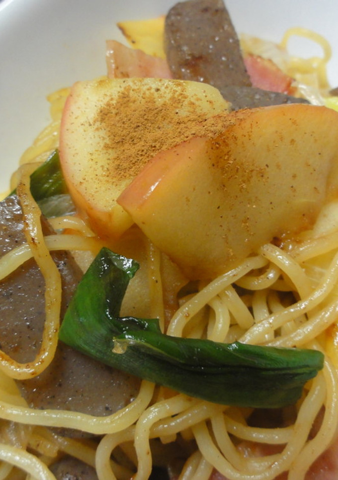 りんご＆ネギの塩焼きそば♪-レシピのメイン写真