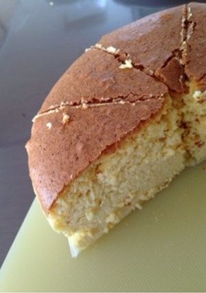 しゅわしゅわスフレチーズケーキ-レシピのメイン写真