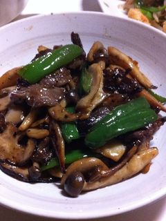 牛肉ときのこの黒胡椒炒め-レシピのメイン写真