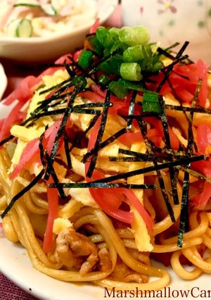 簡単！チラシ寿司ならぬチラシ焼きそば♡-レシピのメイン写真