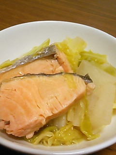 甘塩鮭とキャベツのあっさり煮-レシピのメイン写真