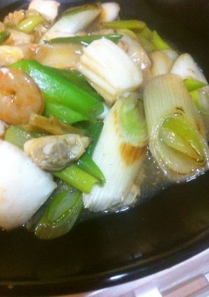 シーフードMIXと長ネギのトロトロ炒め-レシピのメイン写真