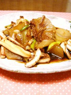 大根とイカの簡単オイスター炒め-レシピのメイン写真