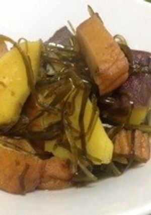 副菜にも♫切り昆布とWさつまの煮物-レシピのメイン写真