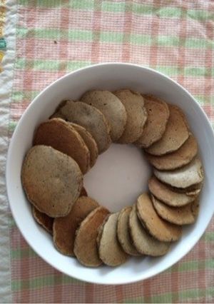 離乳食完了期 きな粉とバナナのパンケーキ-レシピのメイン写真