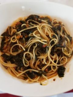 青さ海苔ミートスパ-レシピのメイン写真