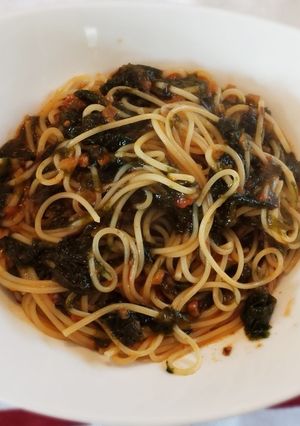 青さ海苔ミートスパ-レシピのメイン写真