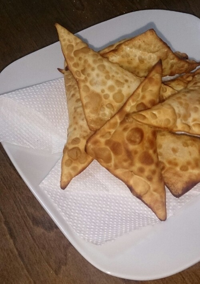 シュウマイの皮でキーマカレー包み揚げ♡-レシピのメイン写真