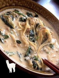 麺つゆと明太子ドレッシングの簡単豆乳スパ-レシピのメイン写真