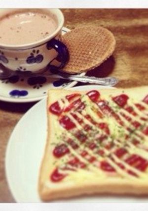 5分で作れる☝︎ピザ風トースト-レシピのメイン写真