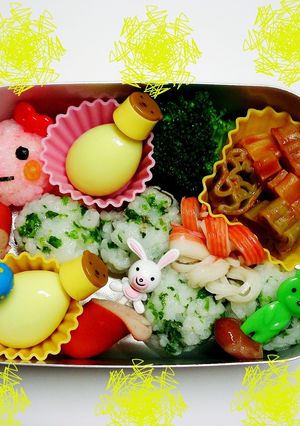 キャラ弁当青むしちゃん-レシピのメイン写真
