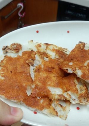フライパンで♪材料２つのれんこんピザ-レシピのメイン写真