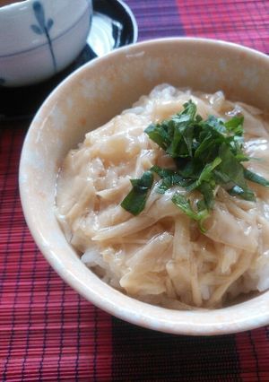 寒い日の朝食やお夜食に！ゆば丼-レシピのメイン写真