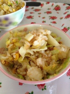 キャベツ.シラス.鰹節のチャーハン☆-レシピのメイン写真