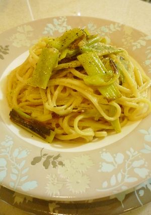 長ネギの味噌ミルクチーズパスタ-レシピのメイン写真