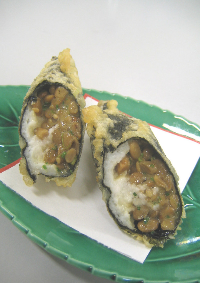 ねばねば納豆と山芋の磯辺揚げ-レシピのメイン写真