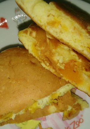 モチモチしない！南瓜のふわふわパンケーキ-レシピのメイン写真