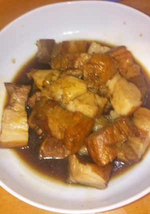 ひげにんにく入り豚角煮-レシピのメイン写真
