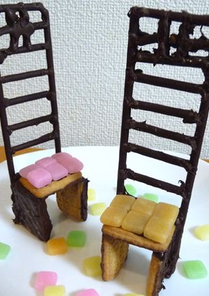 ポッキーでチョコの椅子-レシピのメイン写真