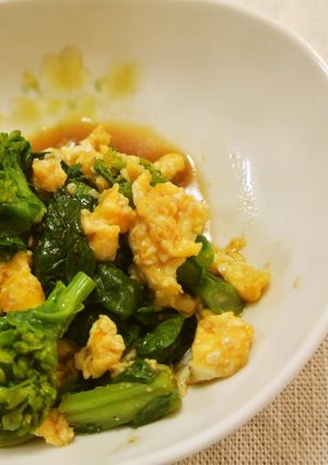 菜の花（ほうれん草）の～なのはな和え＾＾-レシピのメイン写真