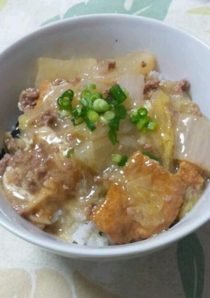 体温まる♪厚揚げと冬野菜のトロトロ丼-レシピのメイン写真