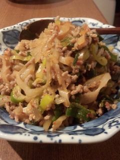 搾菜とひき肉の炒めもの-レシピのメイン写真