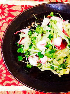 タコとセロリとカイワレのエスニックサラダ-レシピのメイン写真