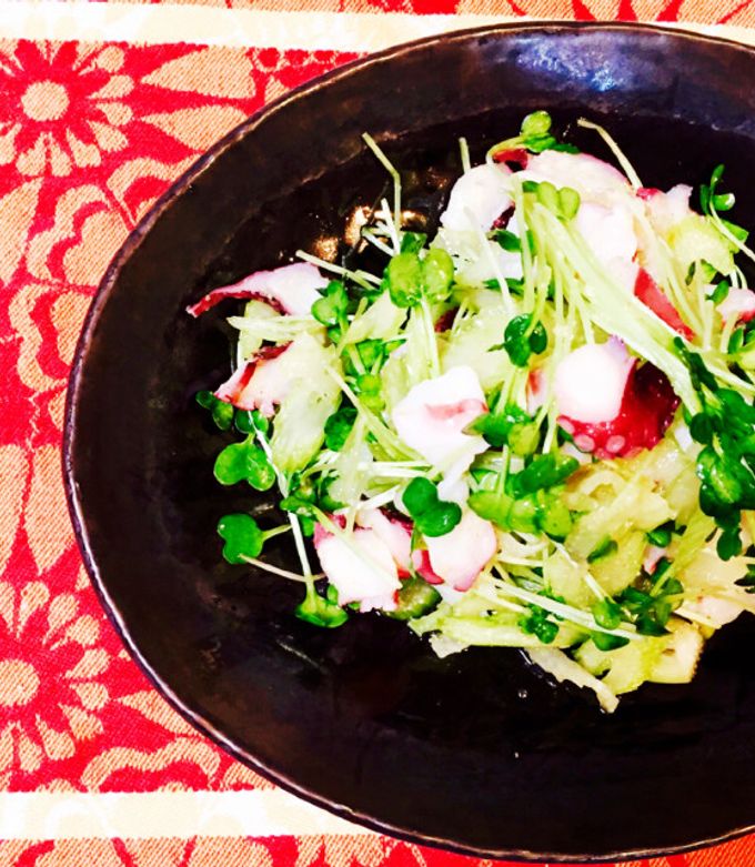 タコとセロリとカイワレのエスニックサラダ-レシピのメイン写真