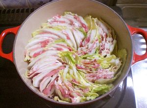 白菜と豚肉のミルフィーユ鍋☆麺つゆで簡単-レシピのメイン写真