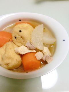 ほっこりやさしい♡がんもと大根の煮物♡-レシピのメイン写真