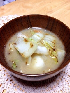焼き白菜のお味噌汁-レシピのメイン写真