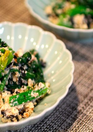 ほうれん草の磯梅白和え-レシピのメイン写真