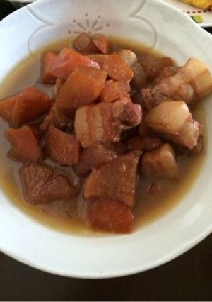 豚バラブロックで煮物☻-レシピのメイン写真