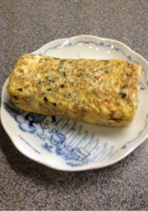 うまうま！そぼろとニラの卵焼き-レシピのメイン写真