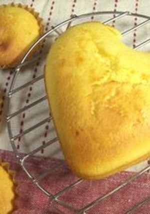 ホットケーキミックスでハートケーキ-レシピのメイン写真