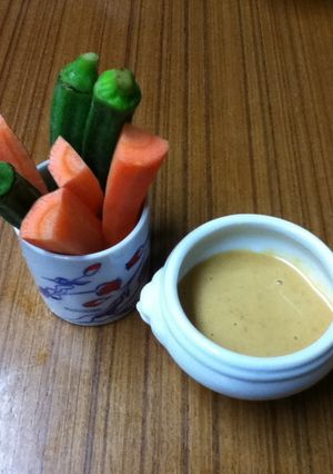 簡単！野菜をモリモリ食べれるディップ♪-レシピのメイン写真