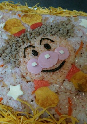 みんな大好き！アンパンマン寿司-レシピのメイン写真