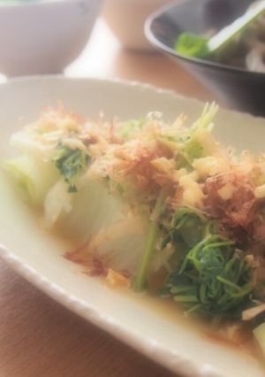*白菜と豆苗のマヨポン酢和え*-レシピのメイン写真