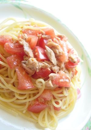 さっぱり♪冷製ツナトマトパスタ-レシピのメイン写真
