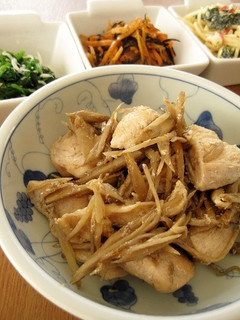 鶏肉とごぼうの味噌炒め-レシピのメイン写真