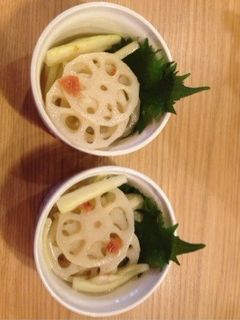コンコン梅サラダ-レシピのメイン写真