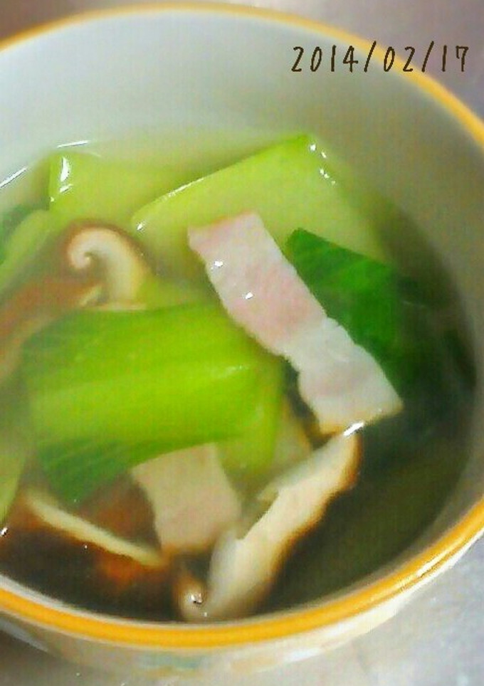 青梗菜のしょうがトロミスープ-レシピのメイン写真