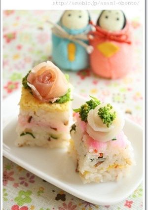ひな祭り＊プチケーキ風寿司-レシピのメイン写真