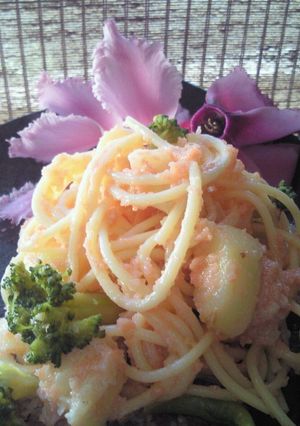 明太子クリームスパサラ-レシピのメイン写真