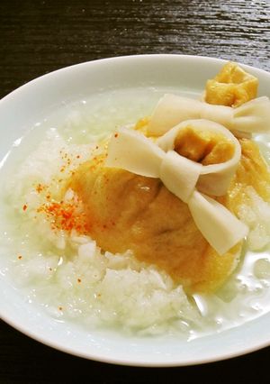 鬼おろしで☆変わり餅きんちゃくのみぞれ煮-レシピのメイン写真