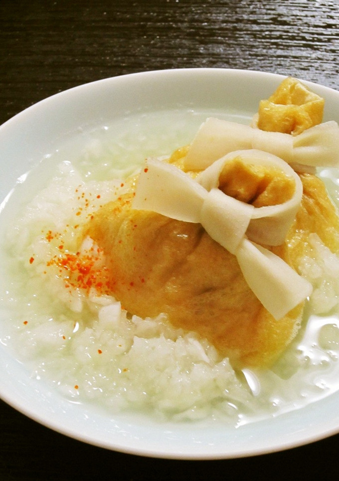 鬼おろしで☆変わり餅きんちゃくのみぞれ煮-レシピのメイン写真