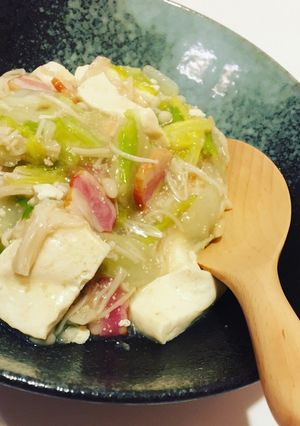 白菜とくずし豆腐のたらこあんかけ☆-レシピのメイン写真